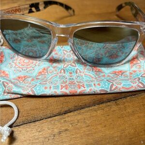 Oakley Frogskins Eric Koston Signature Series Clear Camo Emerald Iridium Lenses